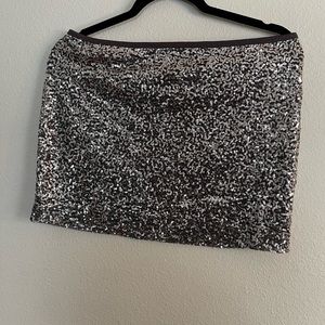 Express Mini Sequin Skirt  - Small
